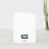 Dank u - Groene D20 Bedankkaart (Achterkant)