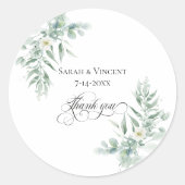 Dank u Groene Loof Stickers (Voorkant)