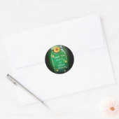 Dank u groene rustieke grillige mason jar stickers (Envelop)