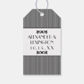 Dank u Groomsman Tuxedo Cadeaulabel (Achterkant)