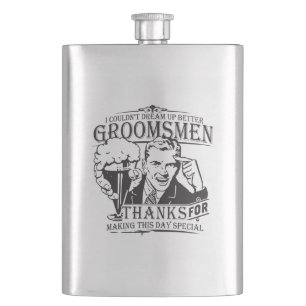 Dank u, Groomsmen Heupfles
