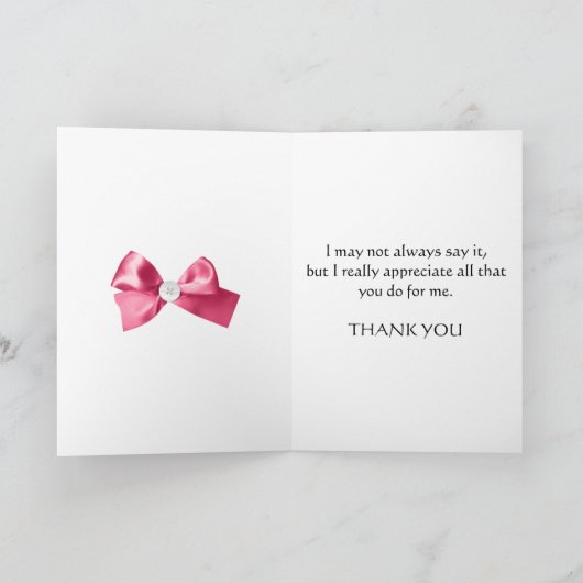 Dank u grootouders, bloemen ambachtelijke kaart (Binnen)