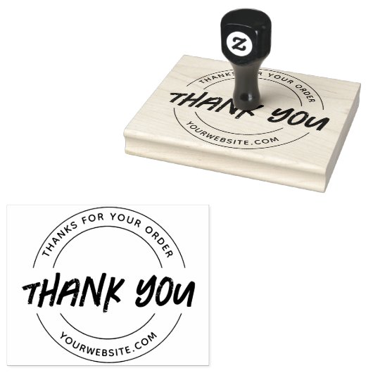 Dank u grote noodlijdende InkPad & Rubberstempel (Gestempeld)