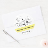 Dank u gunst sticker voor bruiloften en douches (Envelop)