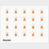 dank u halloween grappige kat pun Small Business Vierkante Sticker (Vel)