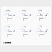 Dank u handschrift ronde sticker (Vel)