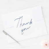 Dank u handschrift ronde sticker (Envelop)