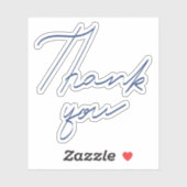 Dank u handschrift sticker (Vel)