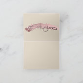 "Dank u" Handtekening Heart Patroon Bedankkaart (Binnen)