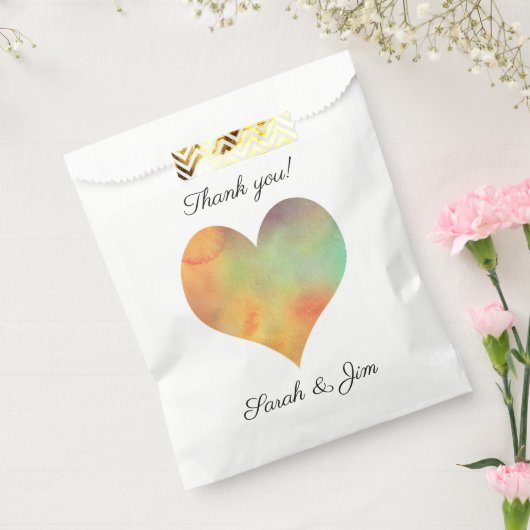 Dank u hart Bruiloft gunst tassen Bedankzakje (Gezegeld)