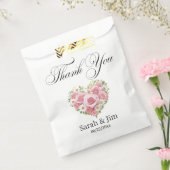 Dank u hart Bruiloft gunst tassen Bedankzakje (Gezegeld)