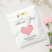 Dank u hart Bruiloft gunst tassen Bedankzakje (Gezegeld)