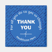 DANK U HARTELIJK GEZONDHEIDSZORG HERO NHS BLUE MAGNEET (Voorkant)