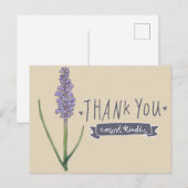 Dank U Hartelijk Hyacinth Briefkaart (Voorkant / Achterkant)