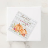 Dank u hartelijk | NajaarsHerfst Pumpkin-Waterverf Bedankjes Labels (In situ)