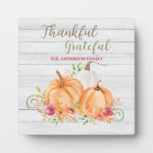 Dank u hartelijk | NajaarsHerfst Pumpkin-Waterverf Fotoplaat (Voorkant)