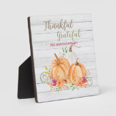 Dank u hartelijk | NajaarsHerfst Pumpkin-Waterverf Fotoplaat (Voorkant)