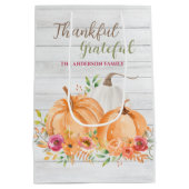 Dank u hartelijk | NajaarsHerfst Pumpkin-Waterverf Medium Cadeauzakje (Achterkant)