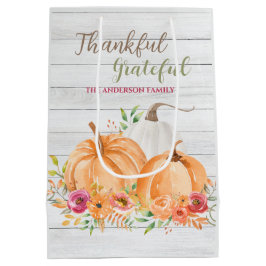 Dank u hartelijk | NajaarsHerfst Pumpkin-Waterverf Medium Cadeauzakje