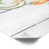 Dank u hartelijk | NajaarsHerfst Pumpkin-Waterverf Perfect Poster (Hoek)