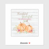 Dank u hartelijk | NajaarsHerfst Pumpkin-Waterverf Sticker (Vel)