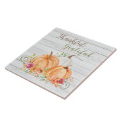 Dank u hartelijk | NajaarsHerfst Pumpkin-Waterverf Tegeltje (Zijkant)