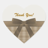 Dank u hartvormige Sticker (Voorkant)