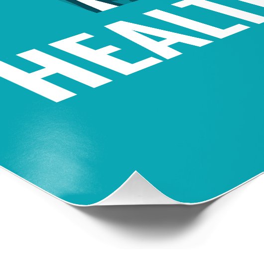 Dank u HealthCare Heroes Verpleegkundige Doctor Perfect Poster (Hoek)