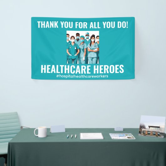 Dank u HealthCare Heroes Verpleegkundige Doctor Spandoek (Beurs)