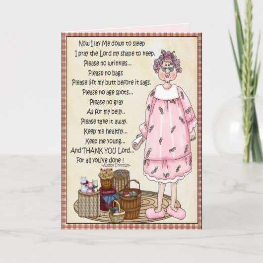 Dank u, Heer... Bedankkaart (Voorkant)