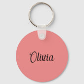 "Dank U HEER JEZUS voor het redden van mij!" Roze Sleutelhanger (Achterkant)