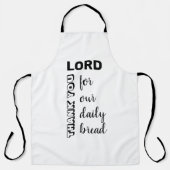 DANK U HEER | Ons dagelijks brood | CHRISTELIJK ZW Schort (Voorkant)