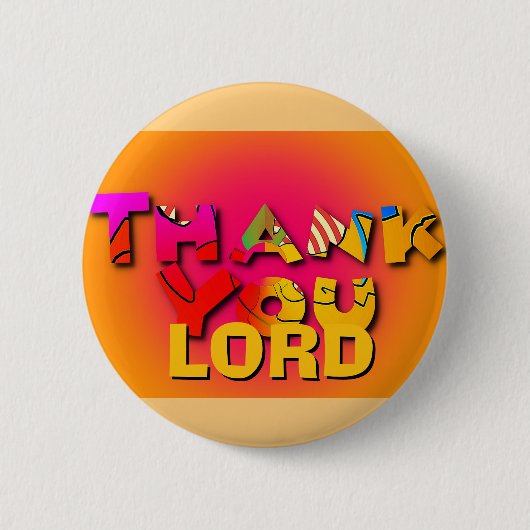 Dank U HEER Rond Ronde Button 5,7 Cm (Voorkant)