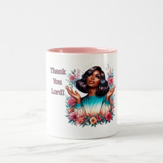 Dank U Heer! Tweekleurige Koffiemok (Center)