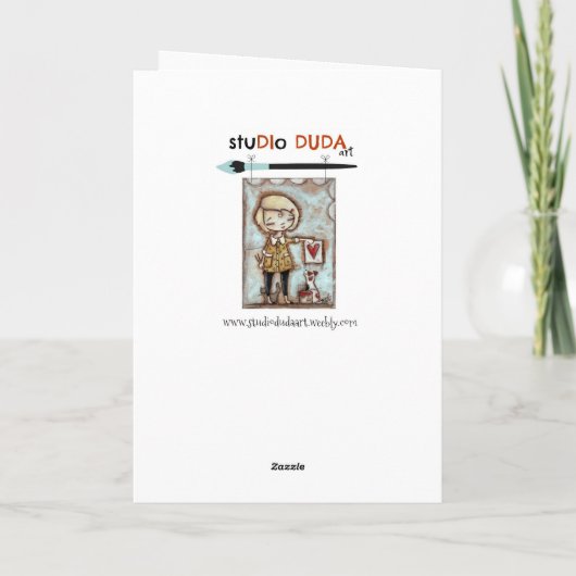 Dank U, Heer! - Wenskaart Feestdagen Kaart (Achterkant)