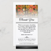 Dank u herfst laat Woorden niet uitdrukken Bedankkaart (Voorkant / Achterkant)