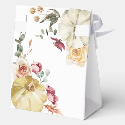 Dank u Herfst Roze  Truck Baby shower Bedankdoosjes (Achterkant)