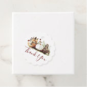 Dank u Herfst verjaardagsfeestje Bedankjes Labels (In situ)