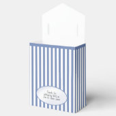 Dank u het Blauwe Grijze en Witte Patroon van Bedankdoosjes (Geopend)