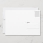 Dank u het briefkaart van de het borstelmanuscript (Achterkant)