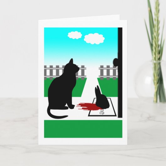 Dank u (het Hoofd van het Konijntje) Bedankkaart (Voorkant)