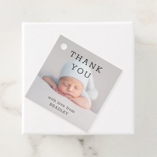 Dank u het Manuscript van het Baby shower van het Bedankjes Labels (In situ)