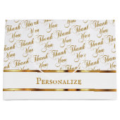 Dank u het Patroon van Word van het Manuscript - D Groot Cadeauzakje (Voorkant)