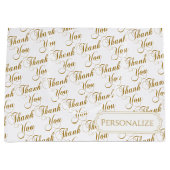 Dank u het Patroon van Word van het Manuscript Groot Cadeauzakje (Voorkant)
