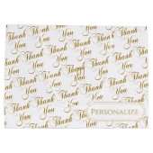 Dank u het Patroon van Word van het Manuscript Groot Cadeauzakje (Achterkant)