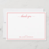 Dank u het Schrift van de Kalligrafie Notitiekaartje (Voorkant)