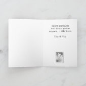 Dank u - het Wenskaart van Gerber Daisy Bedankkaart (Binnen)