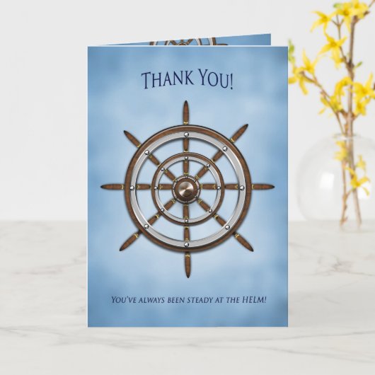 Dank u, het Wiel van het Schip, Roer Kaart (Gele Bloem)