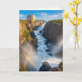Dank U Heteluchtballon Zwevend Canyon Kaart (Gele Bloem)