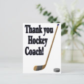 dank u hockey coach briefkaart (Staand voorkant)